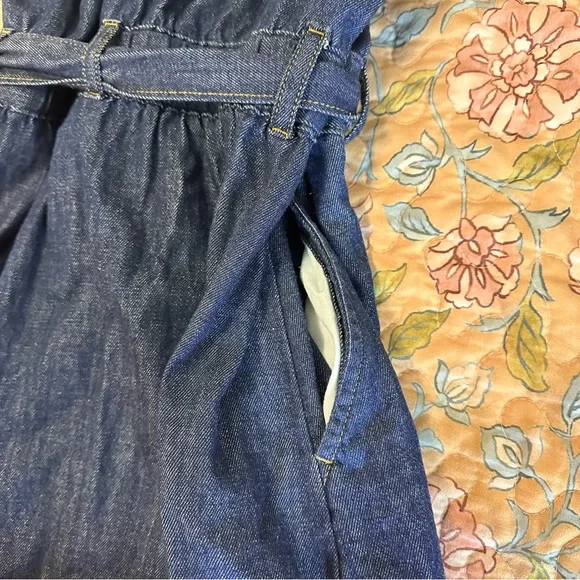 J. Crew Dark Indigo Denim Shirt Dress - Picture 5 of 6